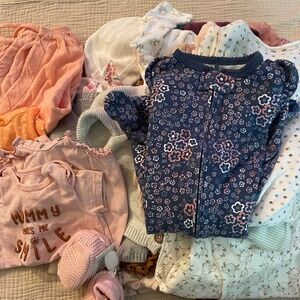 Baby girls 0-3 month clothing bundle